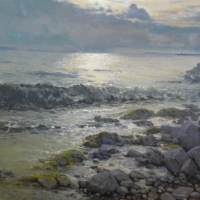 evening waves on east beach