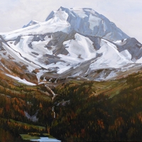 mount garibaldi towering over the valley