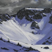 summer storm coming over whistler mountain