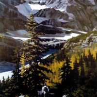 on the plain of six glaciers trail