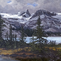 bow lake shoreline