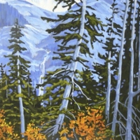 fall colours on iceline trail