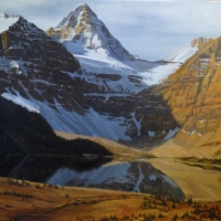 morning light on mount assinboine