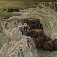 rearguard falls - wall of water