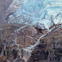 toe of the glacier (mount edith cavell)