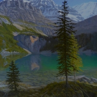 calm across lake o'hara