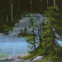 cool forest water