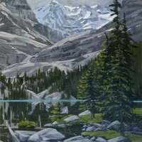 lake o'hara shoreline view