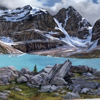 looking down on lake oesa