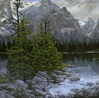 looming over linda lake