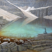 reflection in the colour of jewels - lake oesa