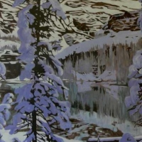 september snow lake o'hara
